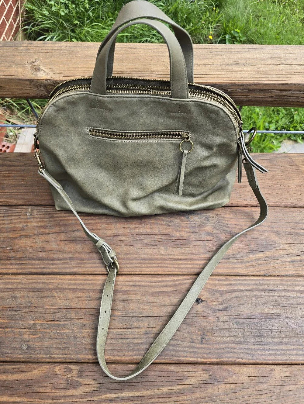 Olive Green Women's Satchel Bag